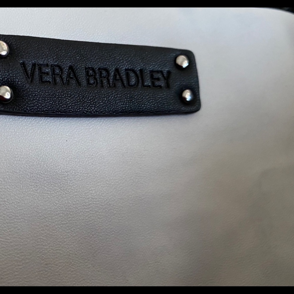 Black White Vera Bradley leather bag - Picture 2 of 5